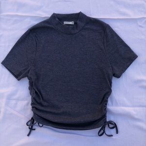 Cotton On - Gray Ruched Top